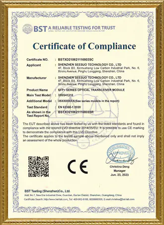 CE Certificate