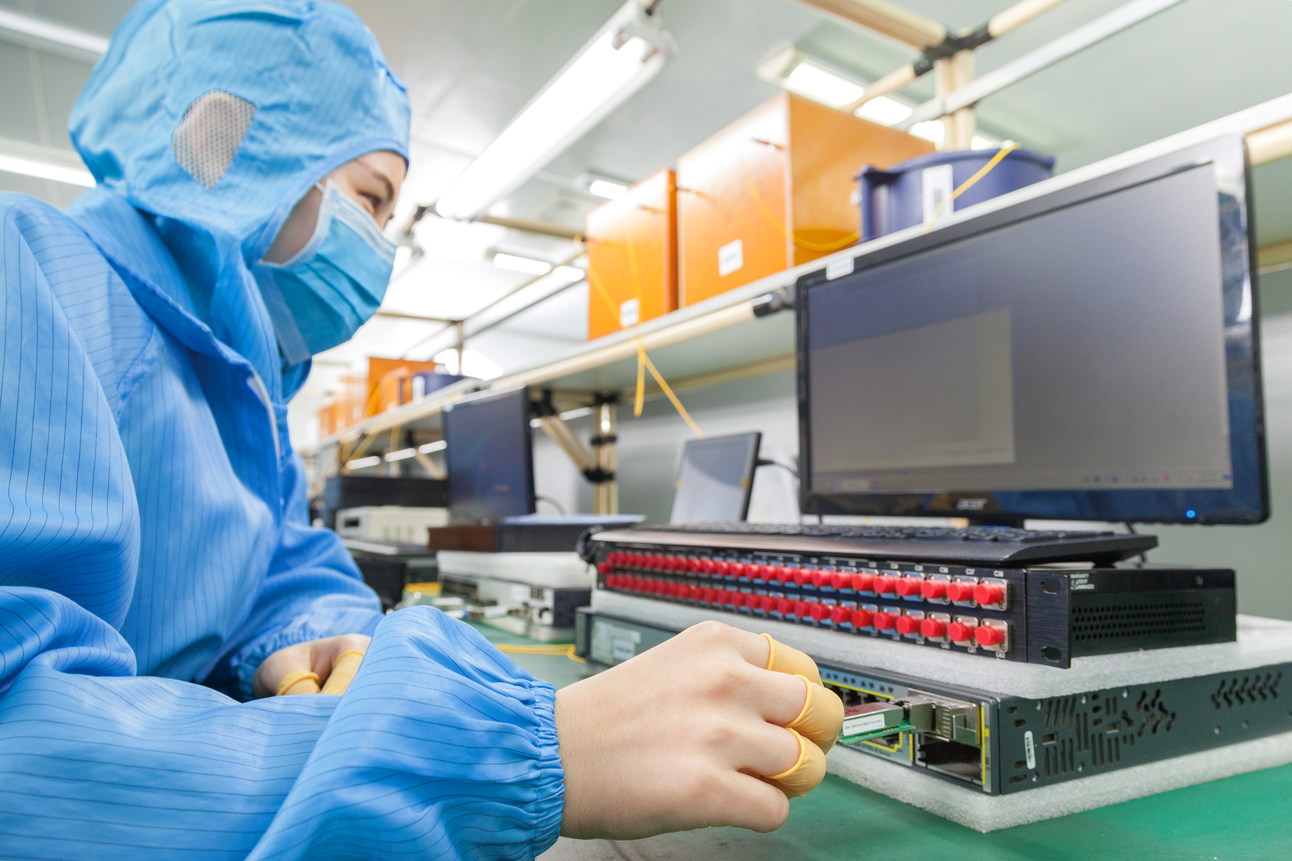 Transceiver Production Line China SFP fiber optical transceiver module Manufacturer Factory